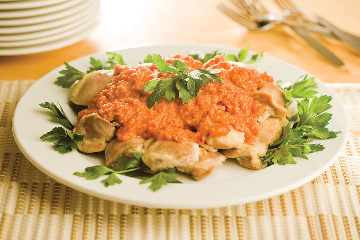 Baked Chicken with Spanish Romesco Sauce Chicken.ca