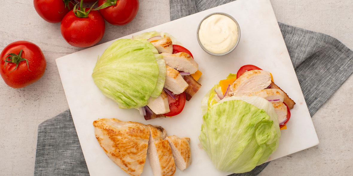 Chicken Club Lettuce Sandwich 